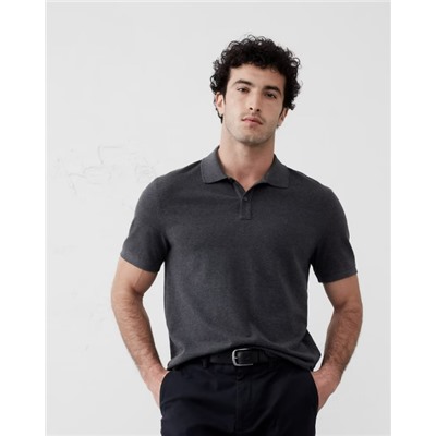 Cotton Monogram Pique Polo