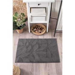 eumenia Avangarde Desen Antrasit Renk Ayak Havlusu 50x70 cm vtxpa01-01