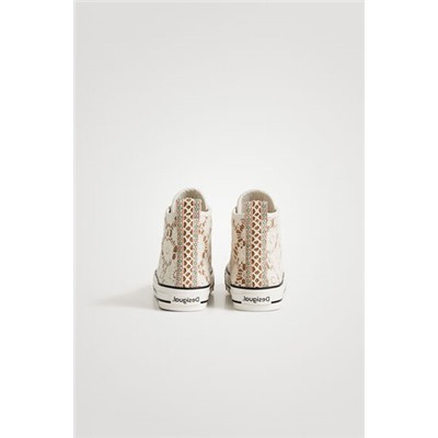 Sneakers altas encaje