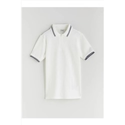 LC Waikiki, LCW Kids Ekru Polo Yaka Erkek Çocuk Tişört