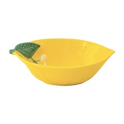 Салатник, 30х22 см, 1,5 л, фарфор P, овальный, желтый, Лимон, Fleurs et Citrons, 63255