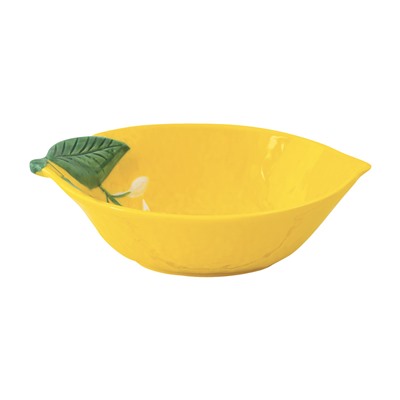 Салатник, 30х22 см, 1,5 л, фарфор P, овальный, желтый, Лимон, Fleurs et Citrons, 63255