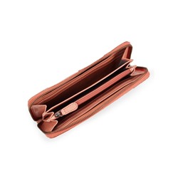 ZAC POSEN Faux Pearl Leather Zip-Around Wallet
