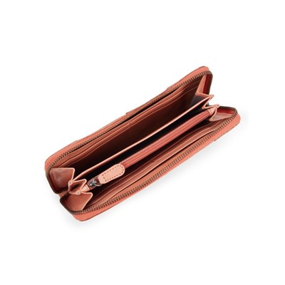 ZAC POSEN Faux Pearl Leather Zip-Around Wallet