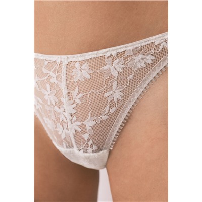 Tanga encaje blanco lurex
