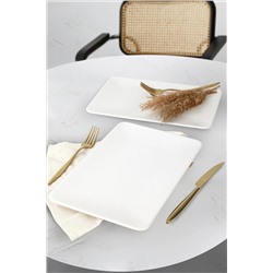 Keramika Mat Beyaz Kayık Tabak 33X21 Cm 2 Adet ST032202F022A000000MAKRS00