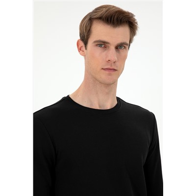 Erkek Siyah Sweatshirt