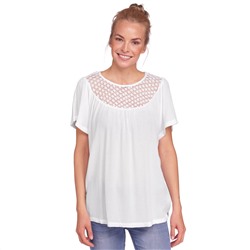 Damen Bluse in Crepp-Optik