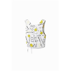 Top cropped slim Smiley®