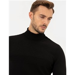 Siyah Slim Fit Kazak