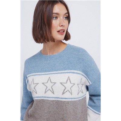 Jersey intarsia estrellas