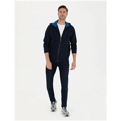 Lacivert Regular Fit Örme Hırka
