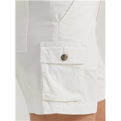 Women's Ultra Lux Comfort with Flex-to-Go Relaxed Fit Cargo Short in Bright White