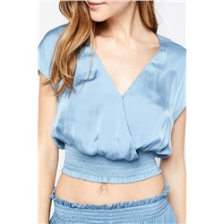Crop top Texas Celeste