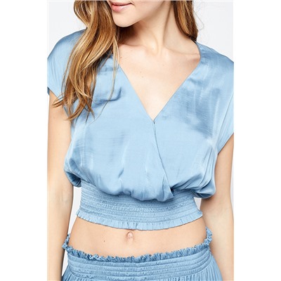 Crop top Texas Celeste