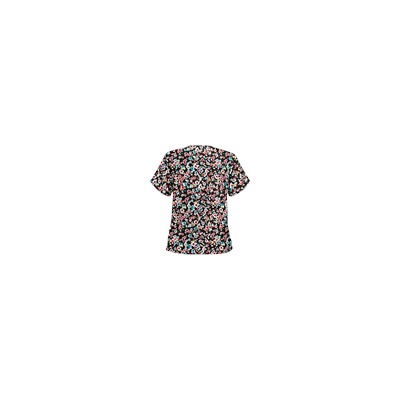 UA Passion Posies Black Print Scrub Top