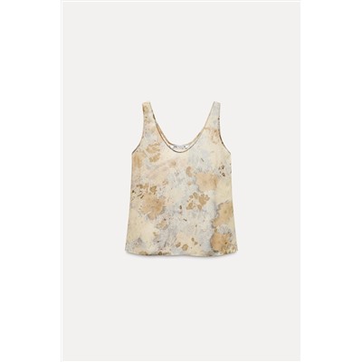 ZW COLLECTION PRINTED SEMI-SHEER TOP