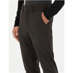 Kahverengi Slim Fit Kanvas Pantolon
