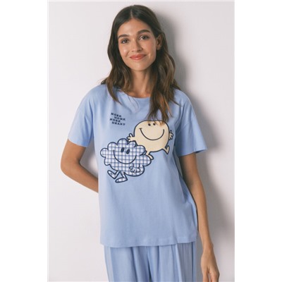 Pijama largo SmileyWorld® manga corta