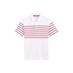 Polo - Blanco y rojo