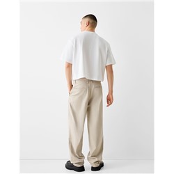 Skater-fit trousers with lobster clasp