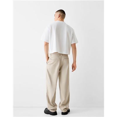 Skater-fit trousers with lobster clasp