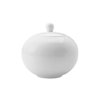 Сахарница, 12 см, 400 мл, фарфор P, белая, White Basics, 56496