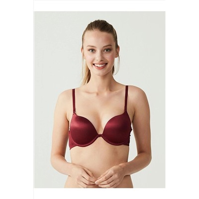 U.S. Polo Assn. - Kadın Bordo Çift Destekli Sütyen 66146