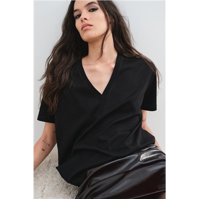 MINIMALIST MERCERISED THREAD T-SHIRT
