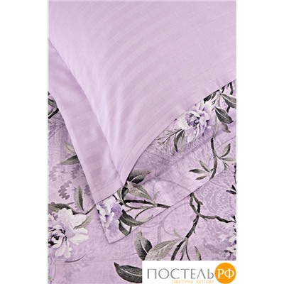Постельное белье Карвен Stripe Satin с цветным принтом 1.5 спальное N249 -SB015(4пр.)