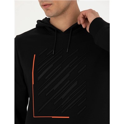 Siyah Regular Fit Sweatshirt