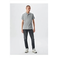 Ltb Polo Yaka Gri T-shırt 01222845086089