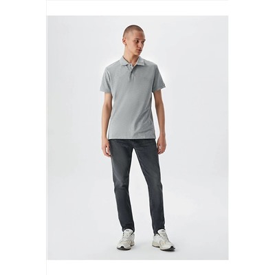 Ltb Polo Yaka Gri T-shırt 01222845086089