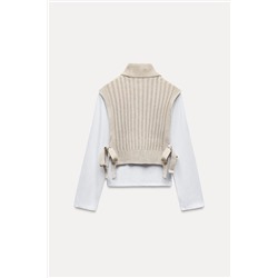 ZIP-UP GILET T-SHIRT