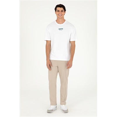 Erkek Comfort Fit Bisiklet Yaka Beyaz Tişört