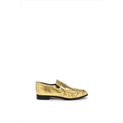 İpekyolMetalik dokulu loafer