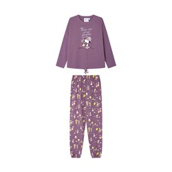 Pijama largo 100% algodón print Snoopy