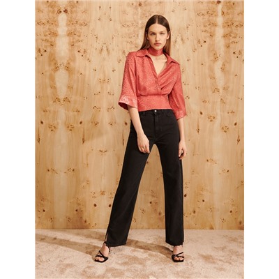 Bluse im Kimono-Schnitt