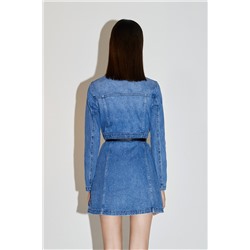 Vestido camisero vaquero Azul claro