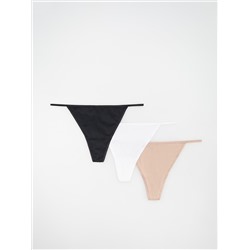 Nahtlose Tangas, 3er-Pack