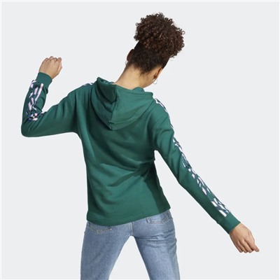 VIBRANT PRINT 3-STRIPES HOODIE