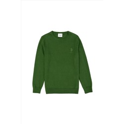 Erkek Çocuk Yeşil Basic Kazak