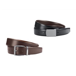 LIVERGY® Ledergürtel Herren, mit Wendefunktion