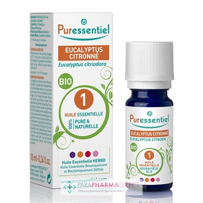 Puressentiel Huile Essentielle Eucalyptus Citronné BIO 10 ml