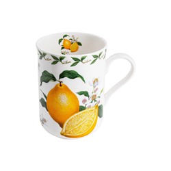 Кружка, 300 мл, фарфор F, белая, Лимон, Orchard Fruits, 53979