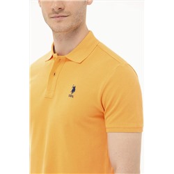 Erkek Turuncu Basic Polo Yaka Tişört