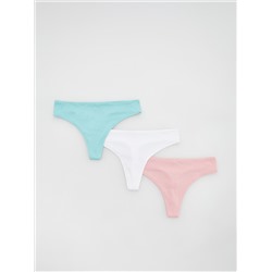 Tangas, 3er-Pack