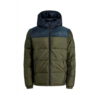 Anorak con capucha Caqui
