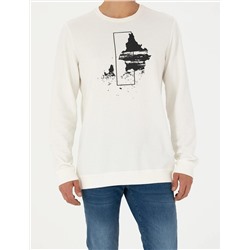 Ekru Regular Fit Sweatshirt