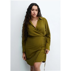 Vestido cruzado lazo